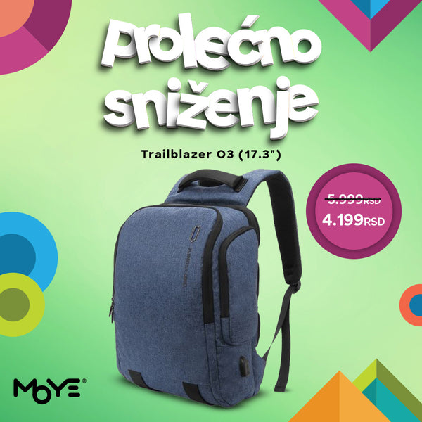 Trailblazer 17.3" Backpack Dark Blue O3