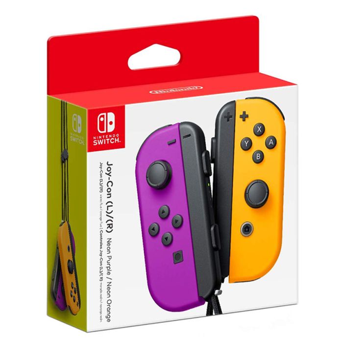 Gamepad Nintendo SWITCH Joy-Con - Neon Purple and Neon Orange