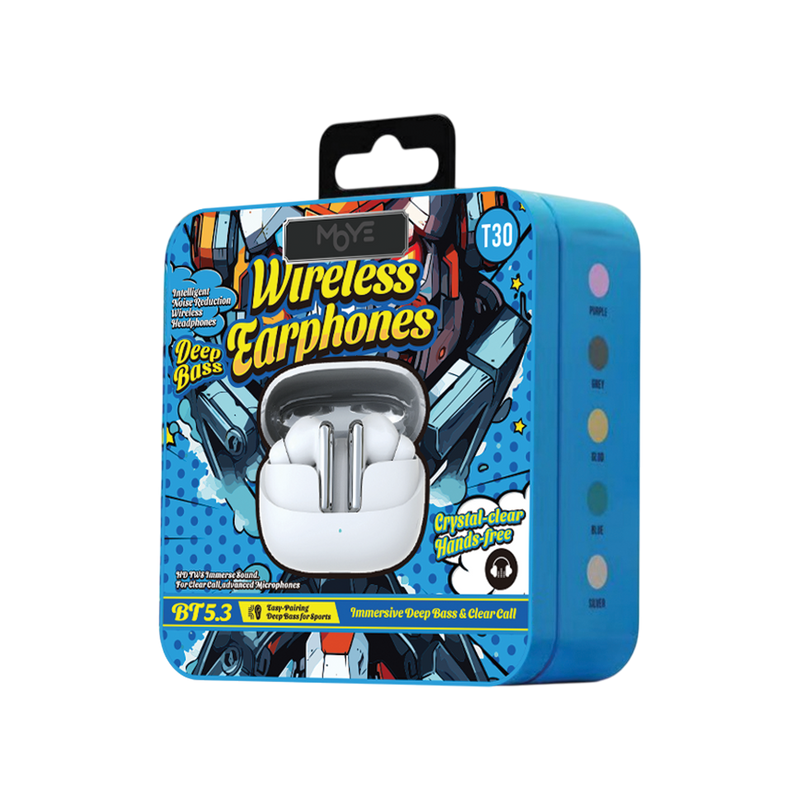 Slušalice Moye - Urban Beatz Wireless Earphone Bežične Bubice - Bele
