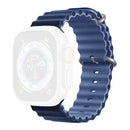 Moye Smart Watch Ocean Strap 44/45/49mm Light Blue/Deep Navy