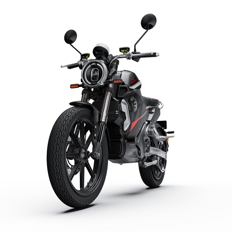 Super Soco TC Max Electric Motorcycle Matt Black with Red