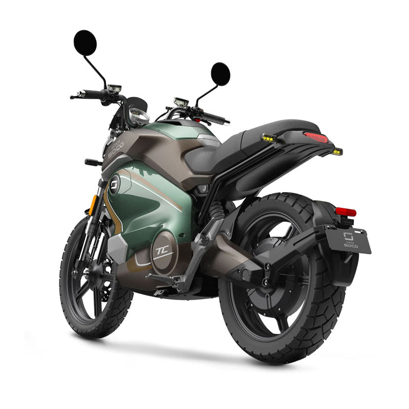 Super Soco TC Wonderer Electric Motorcycle Vintage Green