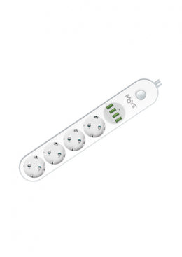 Voltaic Power Strip 16A/4000W/4USB/4 sockets