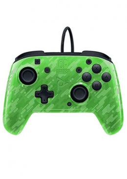 Nintendo Switch Faceoff Deluxe Controller + Audio Camo Green