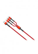 Connect 3 in 1 USB Data Cable Red
