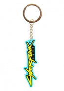 Cyberpunk 2077 Logo PVC Keychain Multicolor