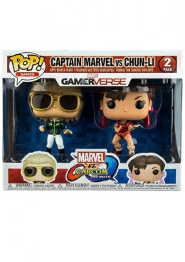 Capcom vs Marvel POP! Vinyl 2-Pack Captain Marvel vs Chun-Li