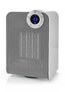 Nedis Wi-Fi Smart Fan Heater Compact Thermostat Oscillation 1800 W White