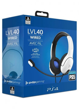 PS4/PS5 Wired Headset LVL40 White