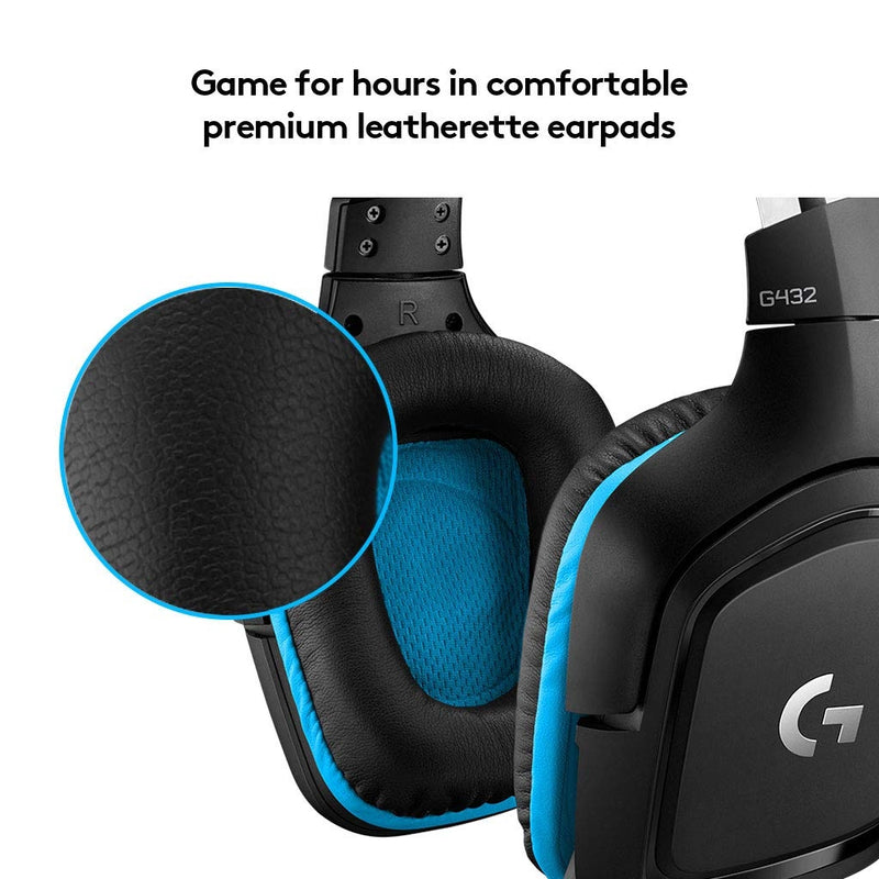 Logitech G432 Gaming 7.1 Headset Leatherette