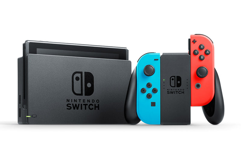 Nintendo Switch With Blue and Red Joy Con 