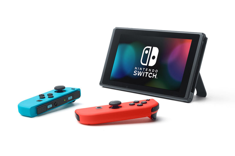 Nintendo Switch With Blue and Red Joy Con 