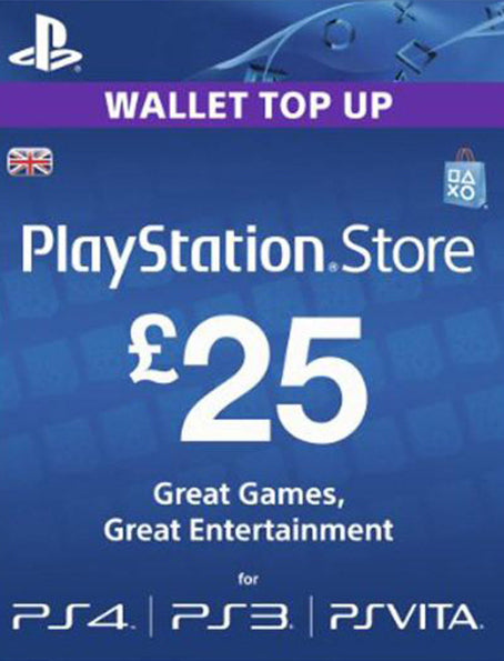 PlayStation Network £25 GBP PSN CARD UK