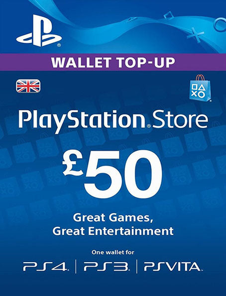 PlayStation Network £50 GBP PSN CARD UK