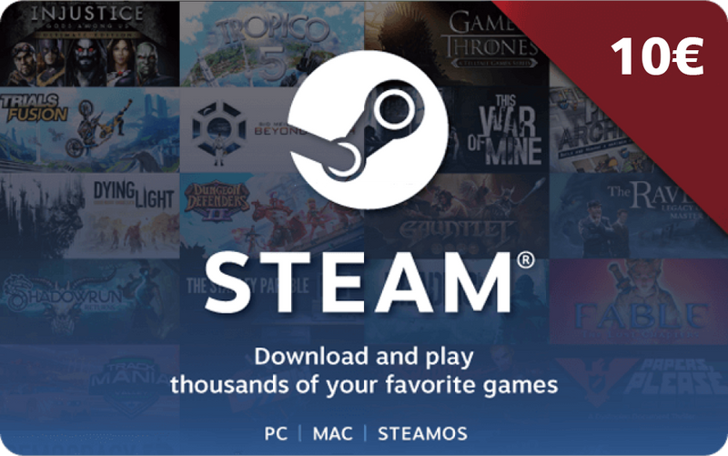 Steam Gift Card 10 EUR CD-KEY