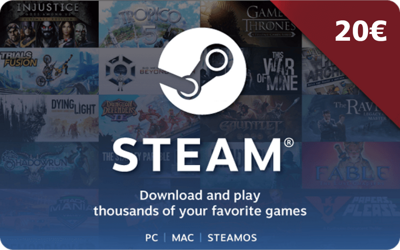 Steam Gift Card 20 EUR CD-KEY