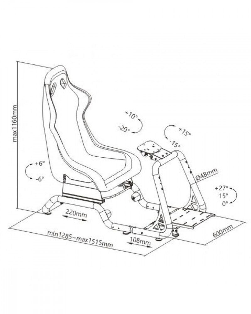 Racing Simulator Cockpit Lite Bundle