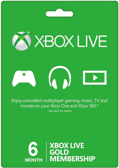 Xbox Live 6 Months GOLD Subscription