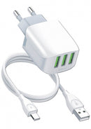 Voltaic USB Charger 3 Ports 5V/3.4A 17W White