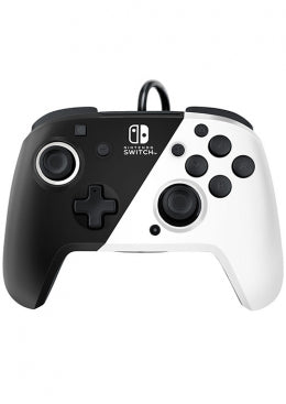 Nintendo Switch Faceoff Deluxe Controller + Audio - Black & White