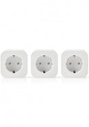Nedis Wi-Fi Smart Plug Schuko Type F 10 A 3-Pack