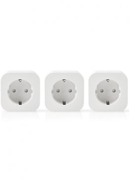 Nedis Wi-Fi Smart Plug Schuko Type F 10 A 3-Pack