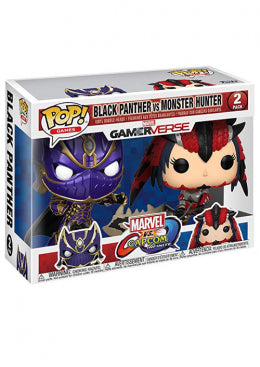 Capcom vs Marvel POP! Vinyl 2-Pack Black Panther vs Monster Hunter