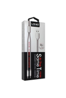 LDNIO 2in1 Lightning & Micro USB Cable - for Charging, 1.1m, Gold