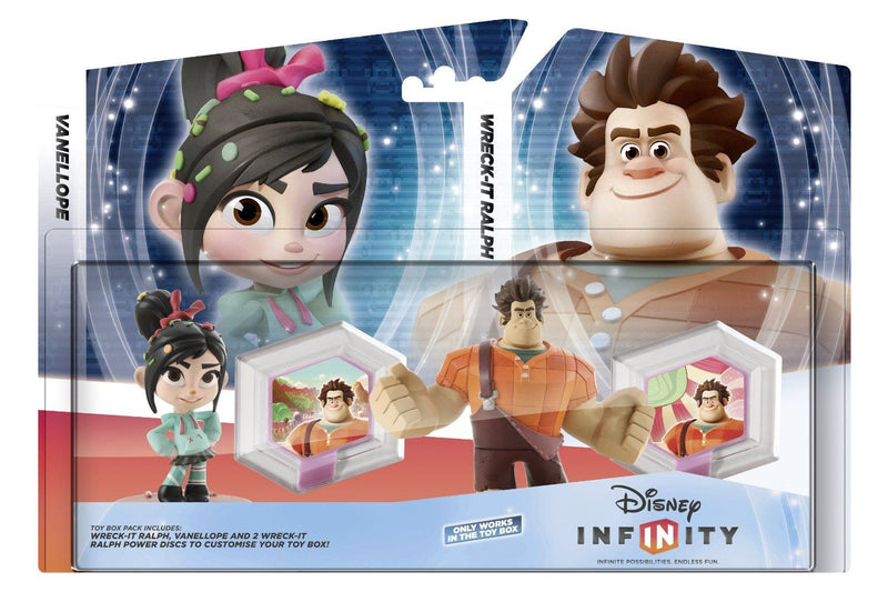 Infinity Toybox Set Wreck It Ralph (Ralph + Vanellope + 2 WiR Power Discs)