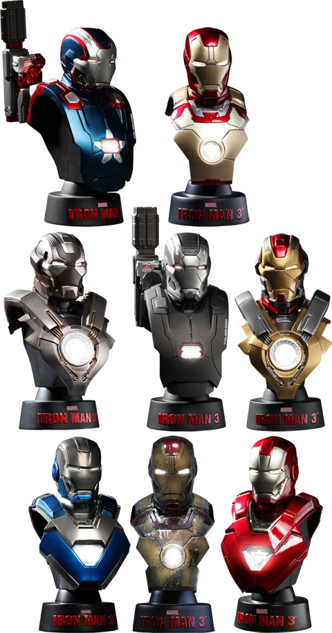 Iron Man 3:  Deluxe 1:6 scale Collectible Bust Set