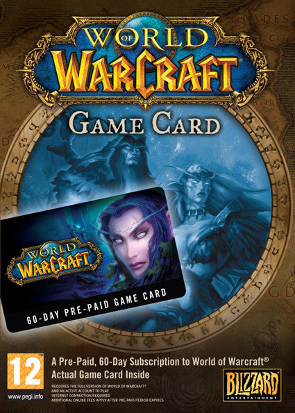 PC World of Warcraft Prepaid Cards